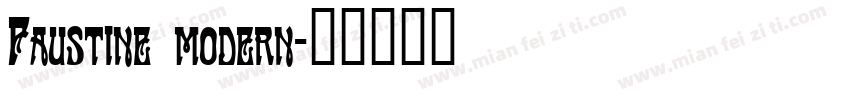 Faustine modern字体转换